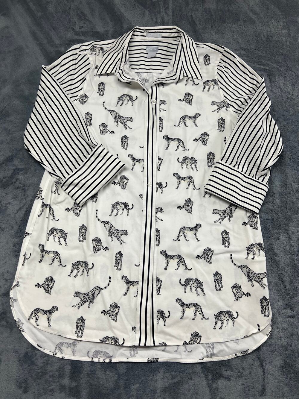 Chico’s Animal Print
Button Down Shirt